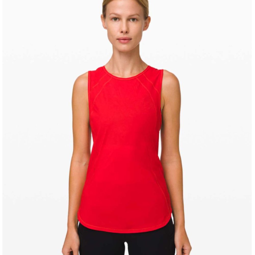 lululemon athletica Red Tank Top